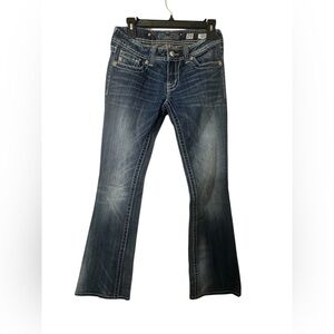 Miss Me Dark Blue Straight Bootcut Size 28